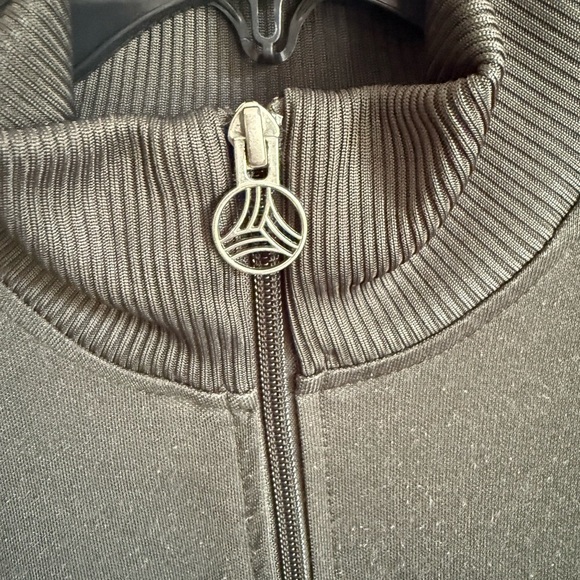 Men’s L Green Adidas Long Sleeve Full Zip Athletic Jacket - Picture 4 of 7